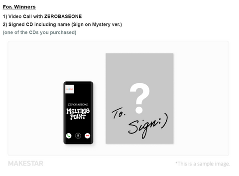 [VIDEO CALL EVENT - MAKESTAR] ZEROBASEONE - THE SECOND MINI ALBUM 'MELTING POINT' PRE-ORDER