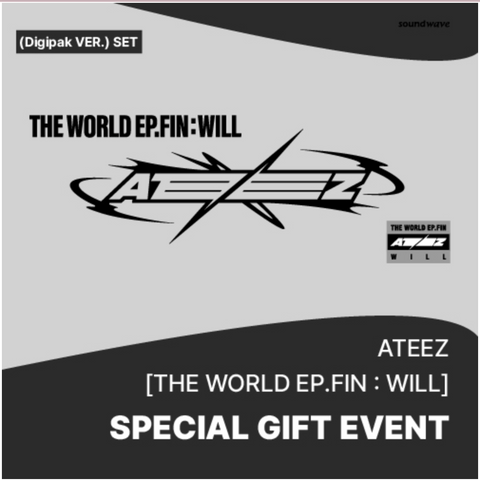 [PHOTOCARD EVENT - SOUNDWAVE] ATEEZ - THE WORLD EP.FIN : WILL, Digipak ver.