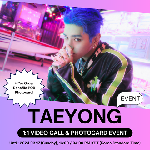 [3/20 1:1 VIDEO CALL EVENT BY KTOWN4U] TAEYONG - 2nd Mini Album [TAP] (Flip Zine Ver.), PRE-ORDER