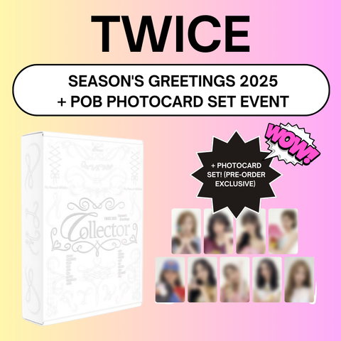 [12/14 TWICE - 2025 Season’s Greetings [T’WONDERFUL DAY] + PHOTOCARD SET (PRE-ORDER)