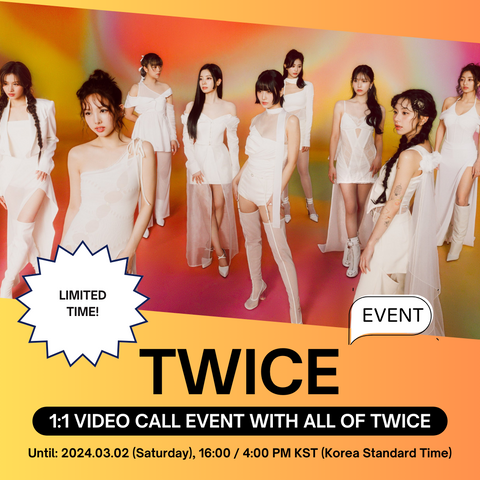 [3/09 1:1 VIDEO CALL EVENT BY MUSICKOREA] TWICE - 13th Mini Album With YOU-th (Random Version)