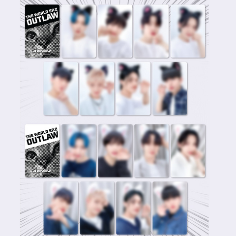 [MAKESTAR] ATEEZ - The World Ep 2 : OUTLAW POB CAT PHOTOCARDS