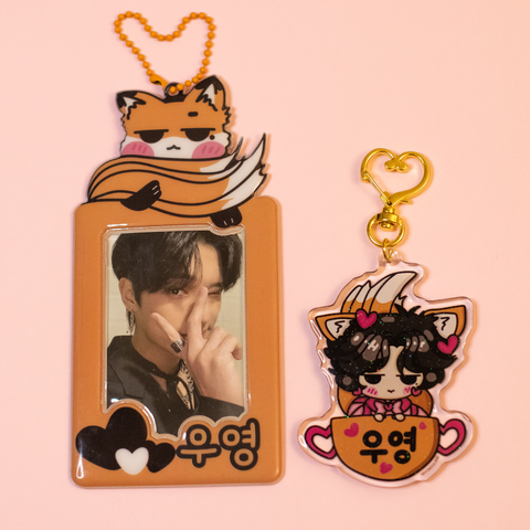 Moonguland - ATEEZ Jung Wooyoung Keychain & Photocard Holder
