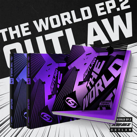 [EVERLINE LUCKY DRAW 4 TYPES] ATEEZ - The World Ep 2 : OUTLAW