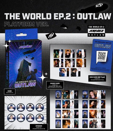 [1+1 FREE EVENT] ATEEZ - THE WORLD EP.2 OUTLAW (PLATFORM VER.)