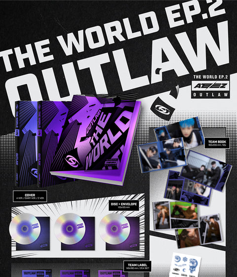 ATEEZ - THE WORLD EP.2 : OUTLAW (INDIVIDUAL OR SET)