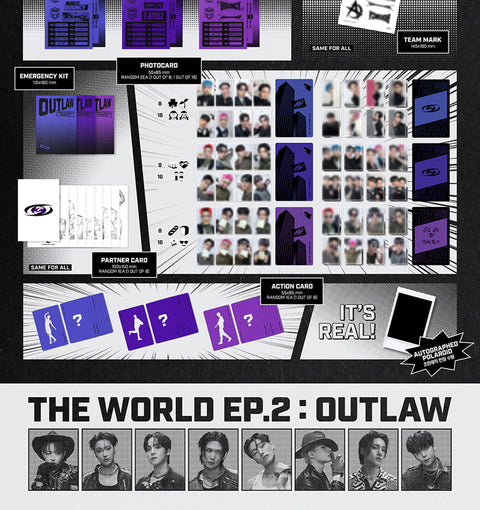 [MAKESTAR 1.0] ATEEZ THE WORLD EP.2 : OUTLAW PRE-ORDER PHOTOCARD EVENT (RANDOM ALBUM VER. + POB)