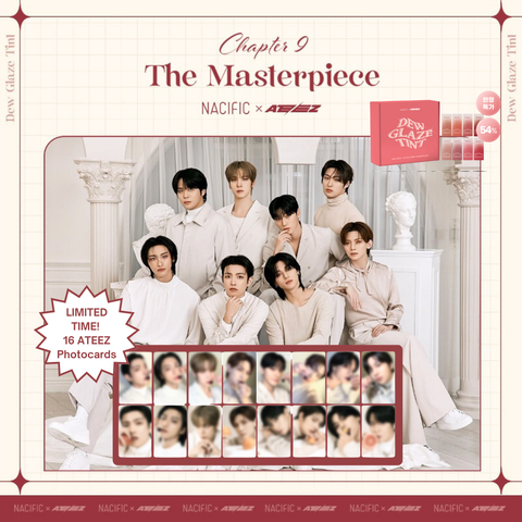 [ATEEZ x NACIFIC COLLABORATION] The Masterpiece - Dew Glaze Tint Set + ATEEZ Selfie & Special Photocards