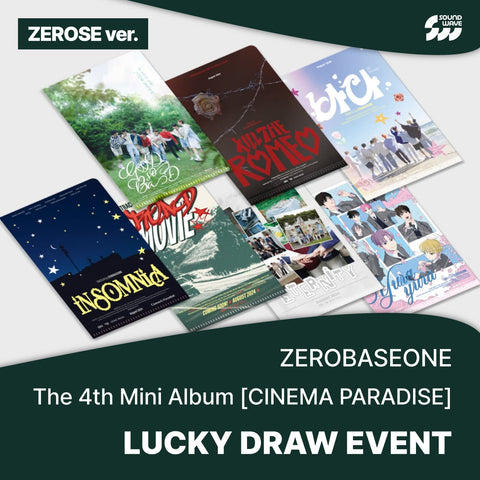 [9/25 SOUNDWAVE LUCKY DRAW EVENT] ZEROBASEONE The 4th Mini Album [CINEMA PARADISE] (ROMANCE Ver. DIGIPACK ver. ZEROSE ver.) (PRE-ORDER)