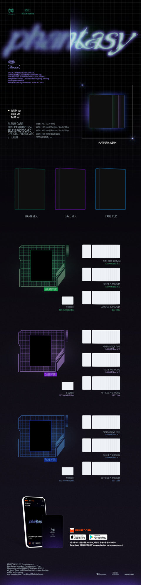 [1:1 VIDEO CALL EVENT - MINIRECORD] THE BOYZ - 2ND FULL ALBUM [PHANTASY] Pt.2 Sixth Sense (Platform Ver.)