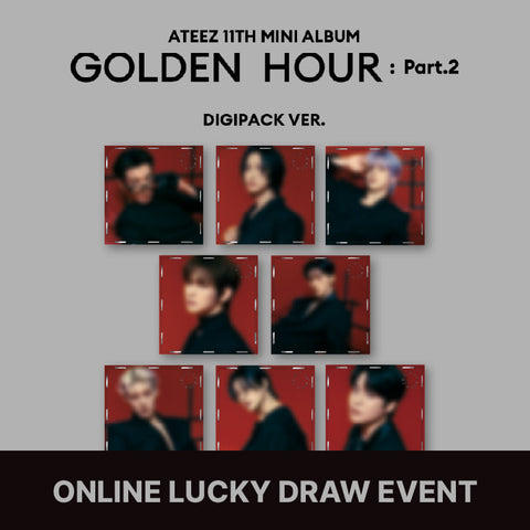 [01/12 MINIRECORD LUCKY DRAW EVENT] ATEEZ - GOLDEN HOUR: Part.2 (DIGIPACK ver.) (PRE-ORDER)